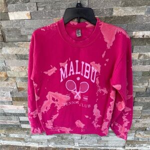 Tie dye pink Malibu Tennis Club Sweatshirt